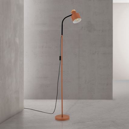 Lampă de podea GILI 1xE27/40W/230V, roșu cărămiziu