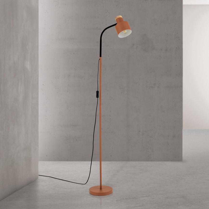 Lampă de podea GILI 1xE27/40W/230V, roșu cărămiziu