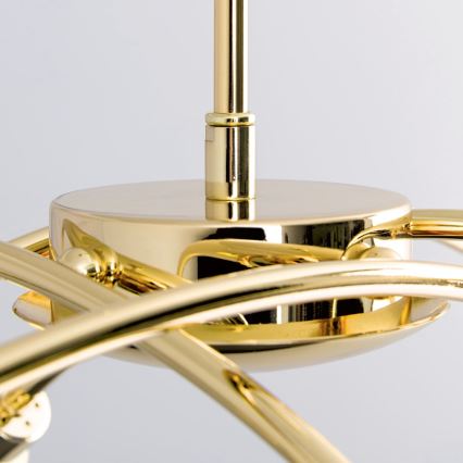 Lustră pe tijă CARLA 8xG9/28W/230V aurie