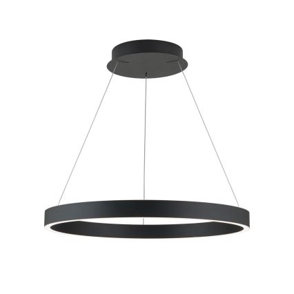 Lustră LED reglabilă pe cablu KOLK, 60 W, 230 V, 2700/3000/4000 K, Ø 60 cm, neagră