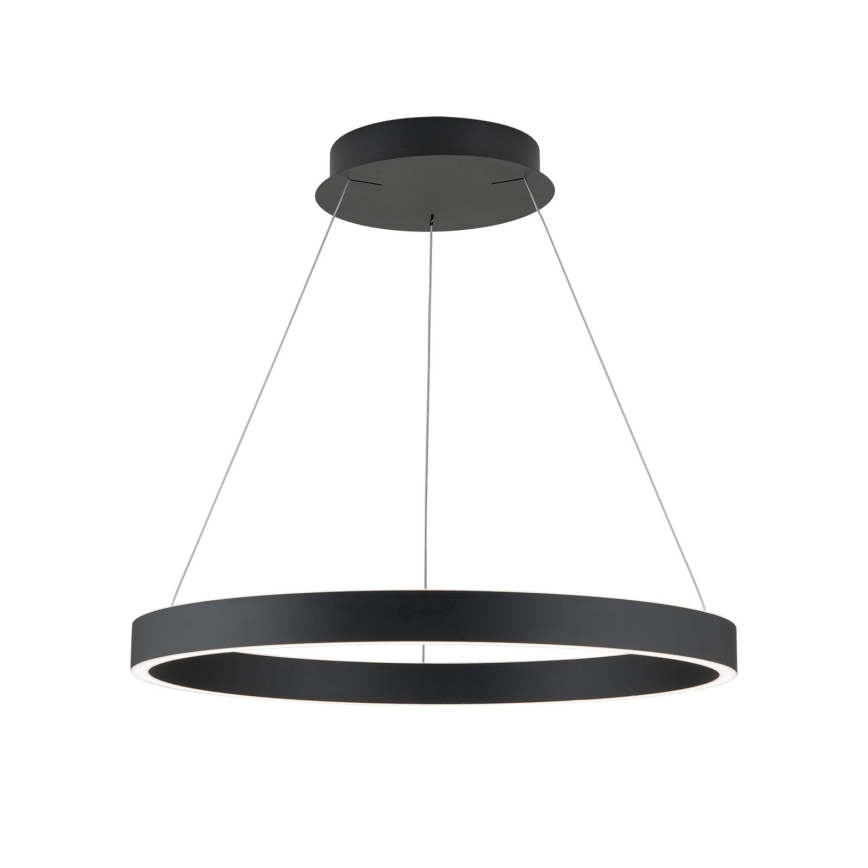 Lustră LED reglabilă pe cablu KOLK, 60 W, 230 V, 2700/3000/4000 K, Ø 60 cm, neagră