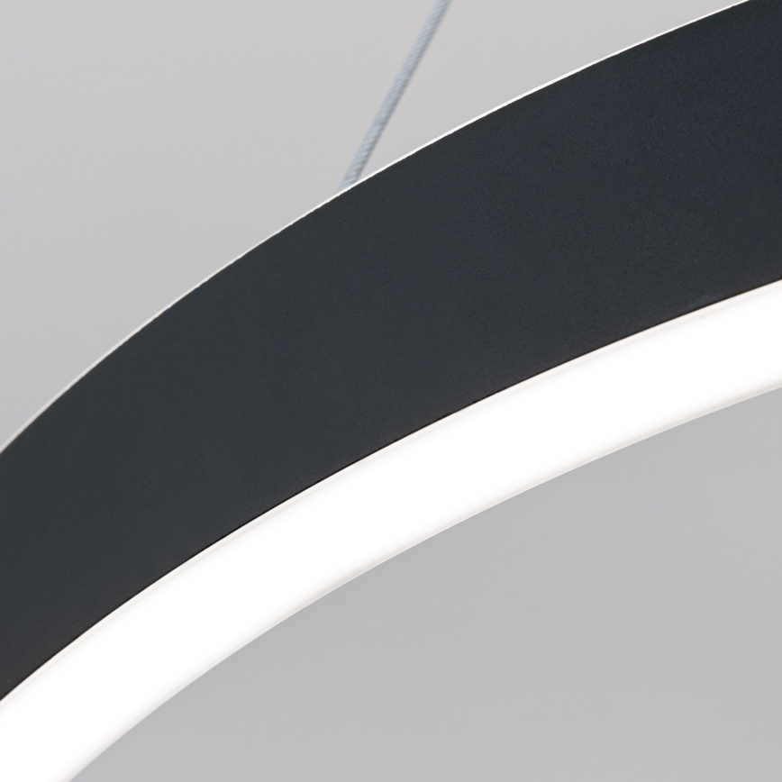 Lustră LED reglabilă pe cablu KOLK, 60 W, 230 V, 2700/3000/4000 K, Ø 60 cm, neagră