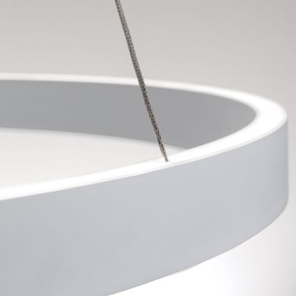 Lustră LED dimerizabilă pe cablu KOLK LED/80W/230V 2700/3000/4000K Ø 80 cm albă
