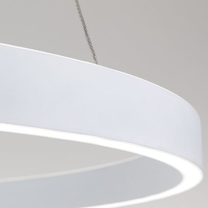Lustră LED dimerizabilă pe cablu KOLK LED/80W/230V 2700/3000/4000K Ø 80 cm albă