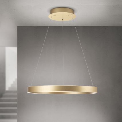 Lustră LED dimabilă pe cablu KOLK LED/60W/230V 2700/3000/4000K Ø 60 cm aurie