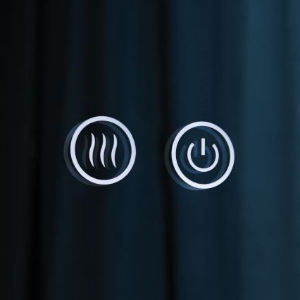 Oglindă încălzită de perete pentru baie cu iluminare LED FOCUS LED/30W/230V 3000/4200/6000K diam. 100 cm IP44