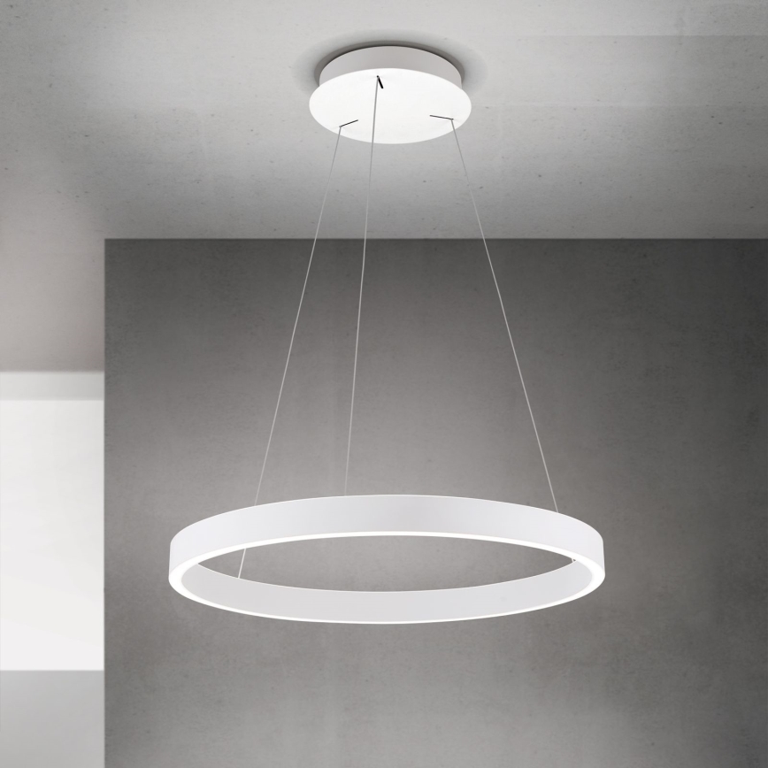 Lustră LED KOLK dimmabilă pe cablu LED/60W/230V 2700/3000/4000K Ø 60 cm alb