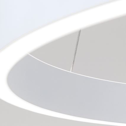 Lustră LED KOLK dimmabilă pe cablu LED/60W/230V 2700/3000/4000K Ø 60 cm alb