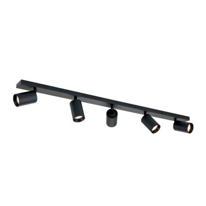 Plafonieră cu spoturi SEAN 5xGU10/13W/230V negru