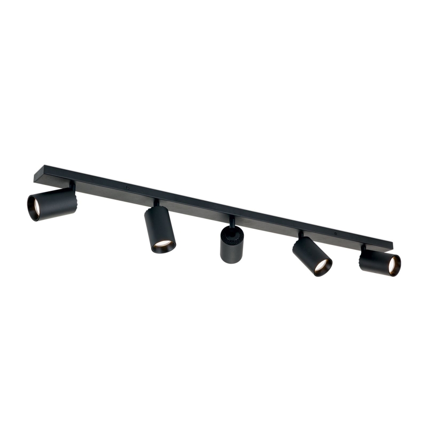 Plafonieră cu spoturi SEAN 5xGU10/13W/230V negru