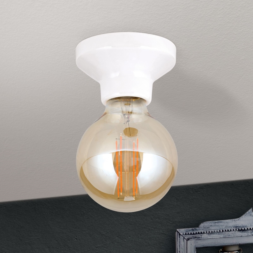 Plafonieră FROST, 1 x E27, 60 W, 230 V, albă