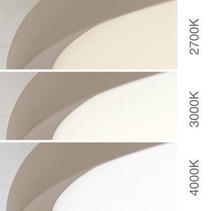 Plafonieră LED KANT, 30 W, 230 V, 2700/3000/4000 K, Ø 40 cm, bej