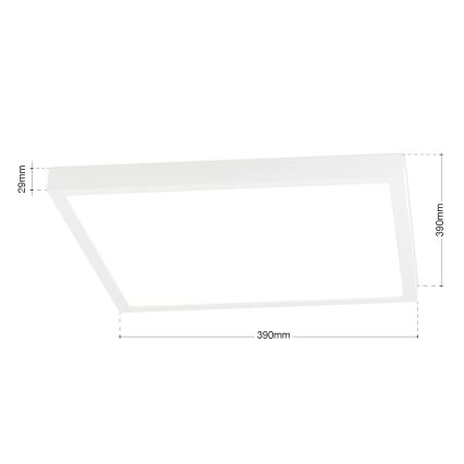 Plafonieră LED reglabilă DISC LED/30W/230V 2700/3000/4000K 39x39 cm albă