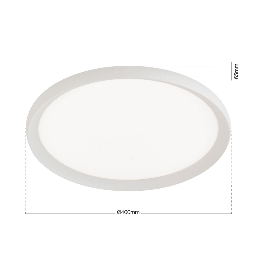 Plafonieră LED KANT, 30W, 230V, 2700/3000/4000K, Ø 40 cm, albă