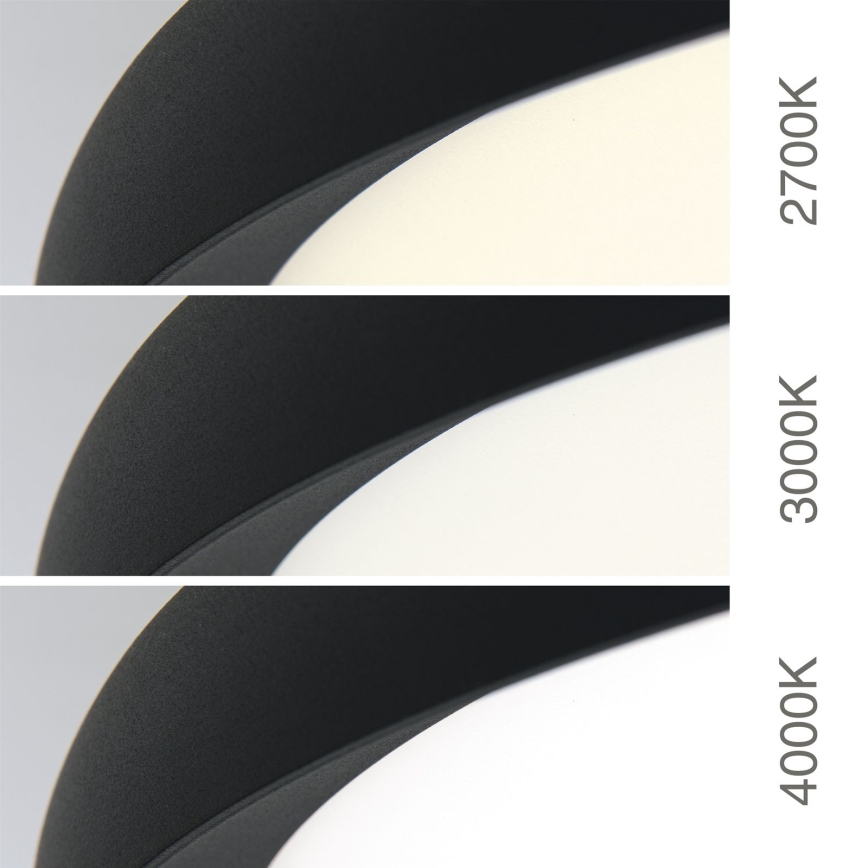 Plafonieră LED KANT, 50W, 230V, 2700/3000/4000K, Ø 60 cm, negru