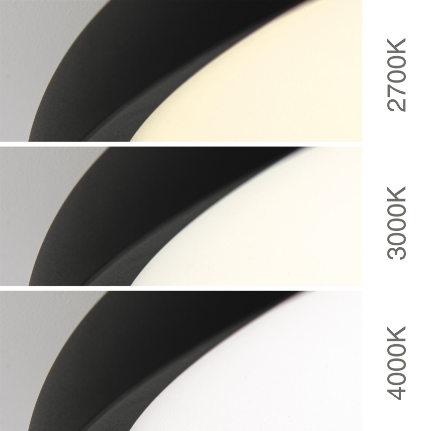 Plafonieră LED KANT, Ø 80 cm, 66 W, 230 V, 2700/3000/4000 K, neagră