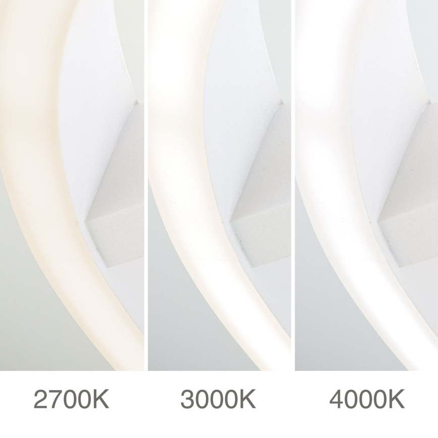 Plafonieră LED KOLK, 40W, 230V, 2700/3000/4000K, Ø 40 cm, albă