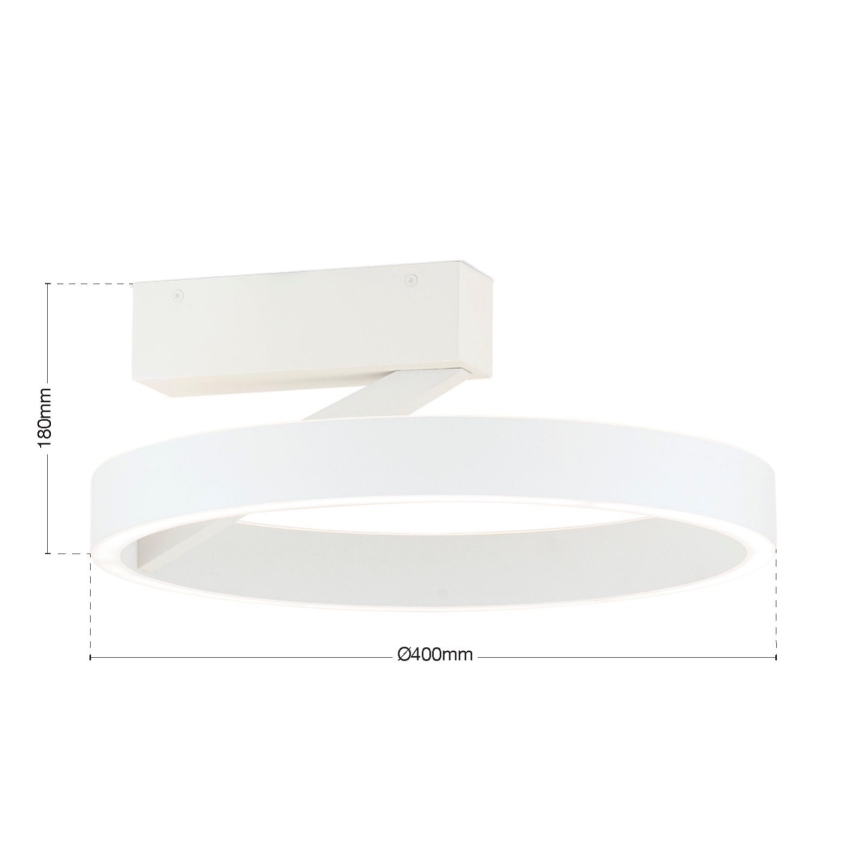 Plafonieră LED KOLK, 40W, 230V, 2700/3000/4000K, Ø 40 cm, albă