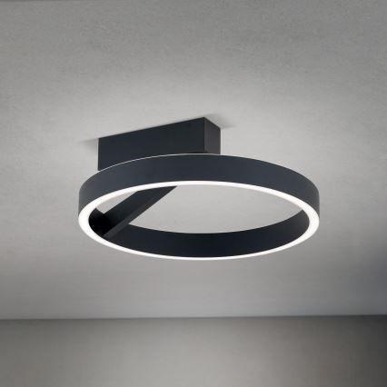 Plafonieră LED KOLK, 40 W, 230 V, 2700/3000/4000 K, Ø 40 cm, negru