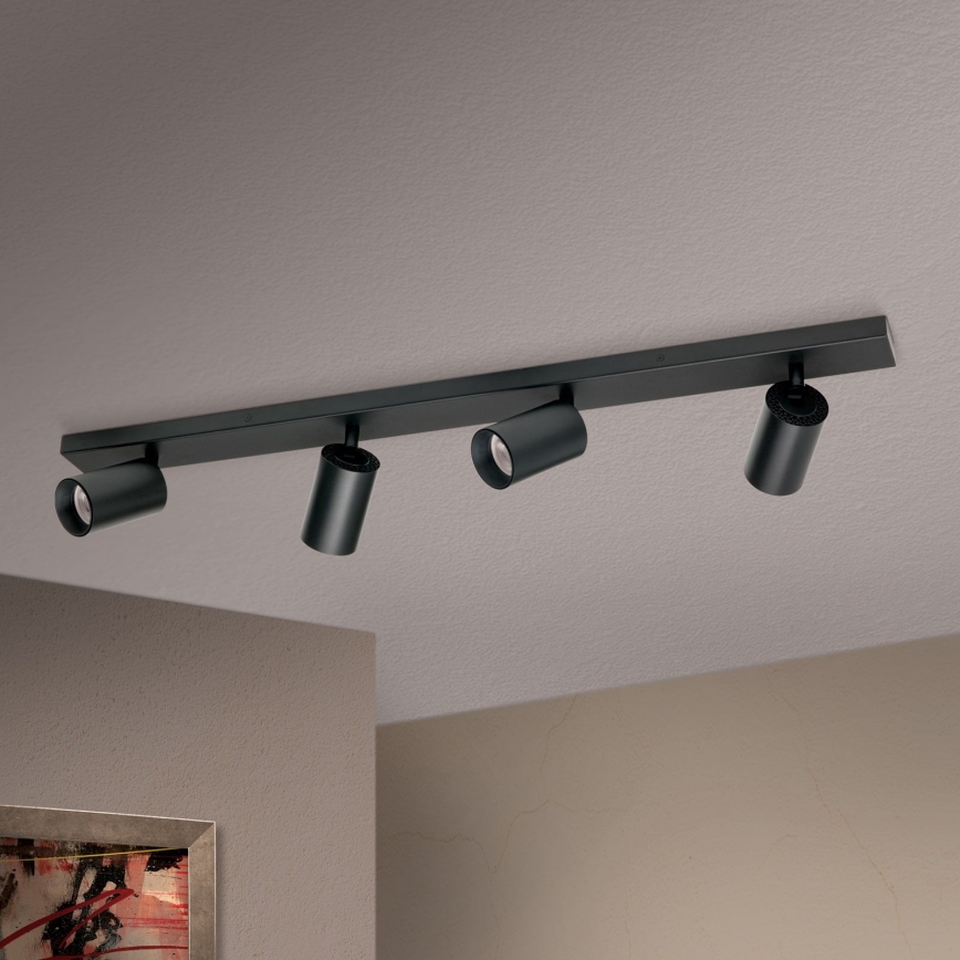 SEAN - Corp de iluminat tip spot, 4 x GU10, 13W, 230V, negru