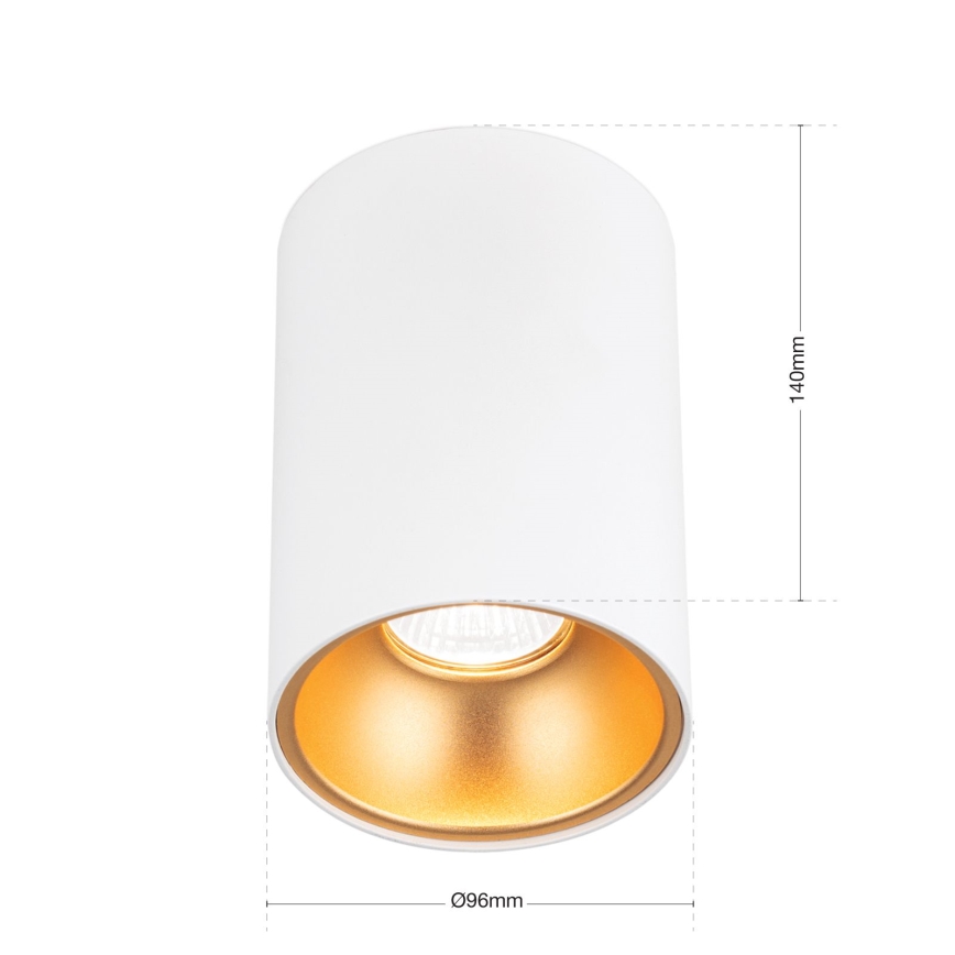 Spot STARLIGHT 1xGU10/50W/230V alb/auriu