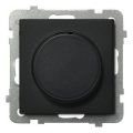 Ospel - Dimmer rotativ fără ramă SONATA negru