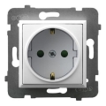 Ospel - Priză casnică fără ramă Schuko 230V ARIA albă