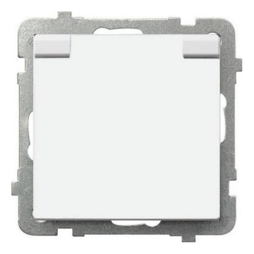 Ospel - Priză exterioară casnică fără ramă 230V SONATA IP44 albă