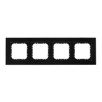 Ospel - Ramă pentru 4 module SONATA, negru lucios