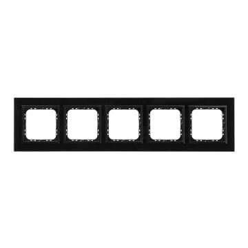 Ospel - Ramă pentru 5 module SONATA, negru lucios