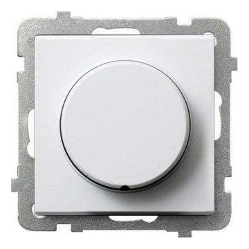 Ospel - Regulator de intensitate rotativ fără ramă SONATA alb