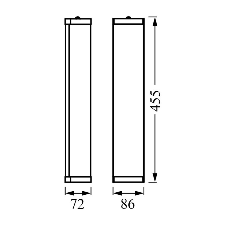 OSRAM Aplica de baie BATHROOM CLASSIC, 3xE14/12W/230V, IP44, neagră