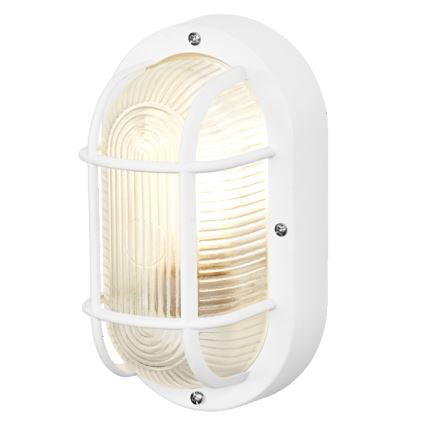 Osram - Aplica de exterior BULKHEAD 1xE27/10W/230V IP54 albă