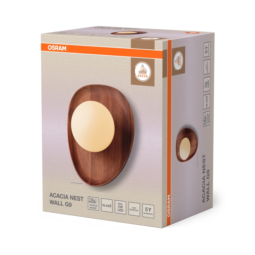 Osram - Aplică de perete ACACIA NEST 1xG9/5W/230V acacia