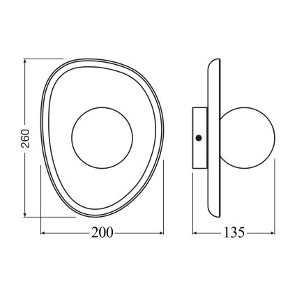 Osram - Aplică de perete ACACIA NEST 1xG9/5W/230V acacia