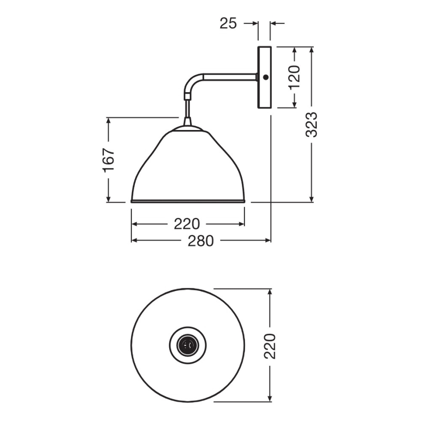 Osram - Aplica de perete CAMEL BELL 1xE14/5,5W/230V