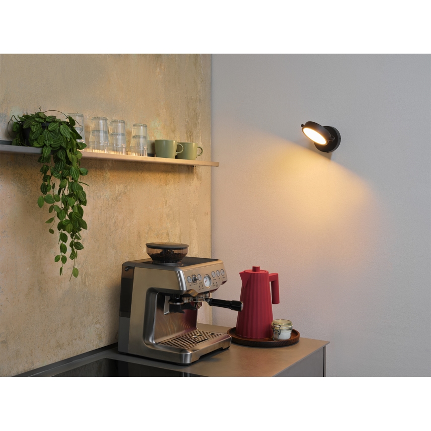 Osram - Aplica de perete LED DECOR PUCK, 11 W, 230 V, negru