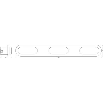 Osram - Aplică LED de perete pentru baie SMART+ DUPLO, dimerizabilă, 20W/230V, 3000-6500K, IP44, Wi-Fi