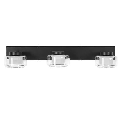 Osram - Aplică LED de perete pentru baie ORBIS FLAME 3xLED/5,5W/230V 3000/4000K IP44 neagră
