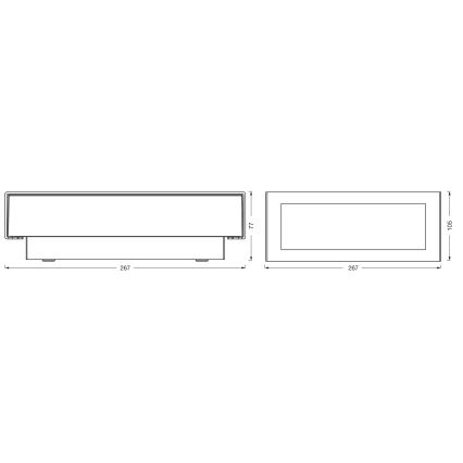 Osram - Aplică de perete LED pentru exterior ENDURA STYLE LED/10W/230V IP54 antracit