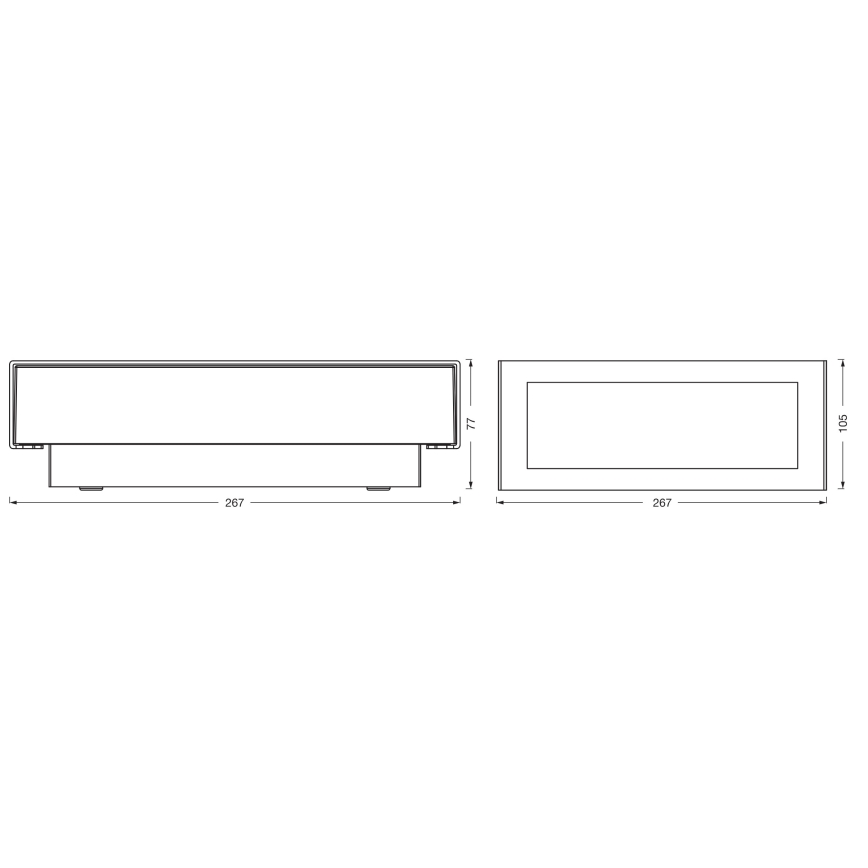 Osram - Aplică de perete LED pentru exterior ENDURA STYLE LED/10W/230V IP54 antracit
