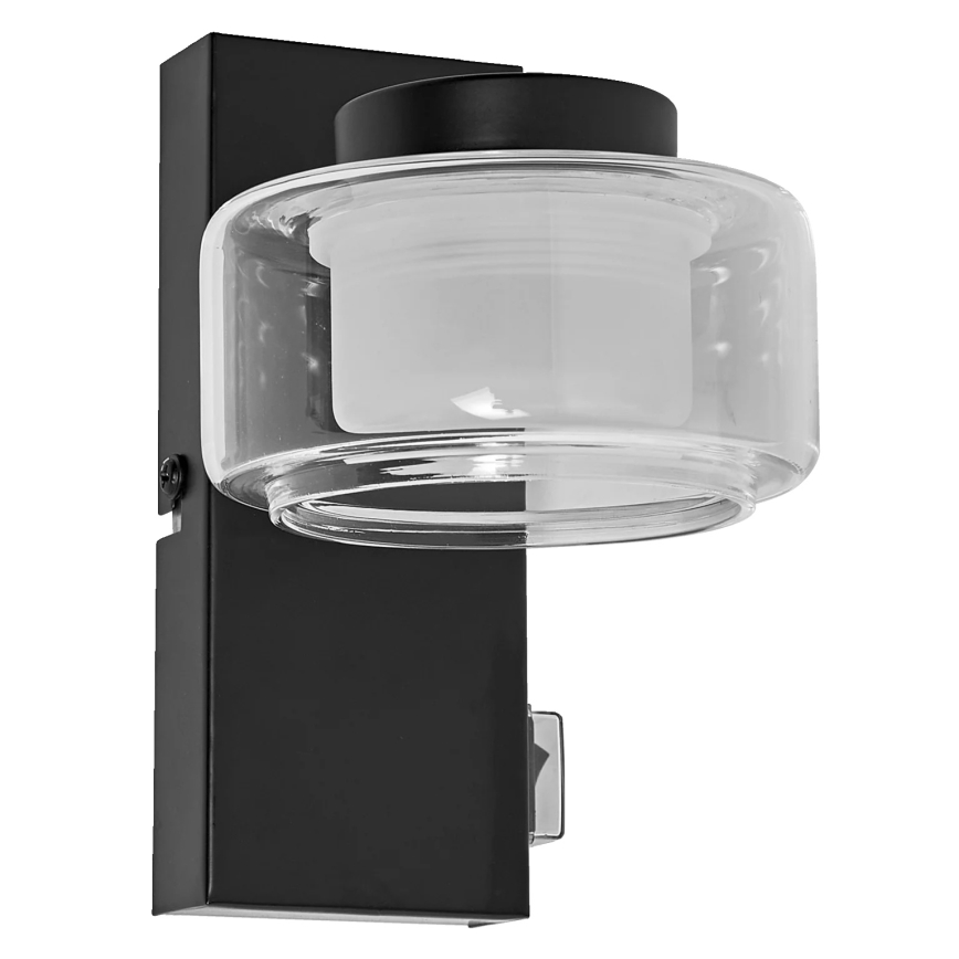 Osram - Aplica LED de baie ORBIS FLAME, 5,5 W, 230 V, 3000/4000 K, IP44, negru