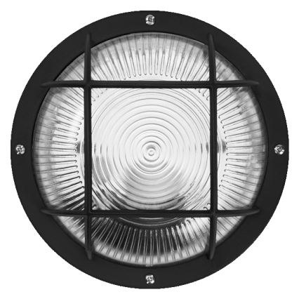 Osram - Aplică de perete pentru exterior BULKHEAD 1xE27/10W/230V Ø 19 cm IP54 neagră