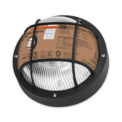 Osram - Aplică de perete pentru exterior BULKHEAD 1xE27/10W/230V Ø 19 cm IP54 neagră