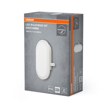 Osram - Aplică de perete pentru exterior BULKHEAD LED/11W/230V IP54 albă
