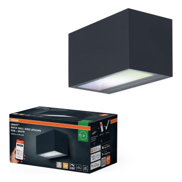 Osram - Aplică de perete pentru exterior SMART+ BRICK LED RGBW, reglabilă, 14W/230V IP44 Wi-Fi