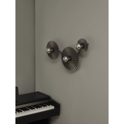Osram - Aplica de perete PLISSEE 3xE27/15W/230V antracit