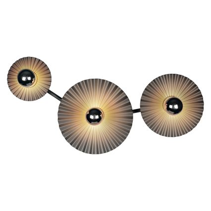 Osram - Aplica de perete PLISSEE 3xE27/15W/230V antracit