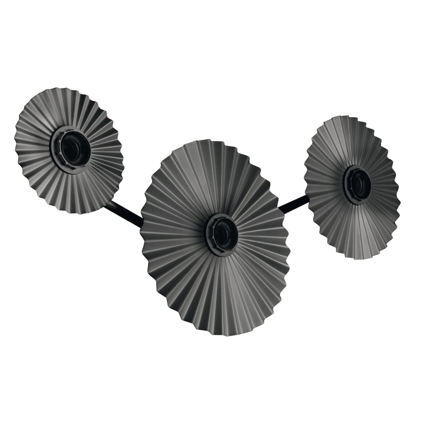 Osram - Aplica de perete PLISSEE 3xE27/15W/230V antracit