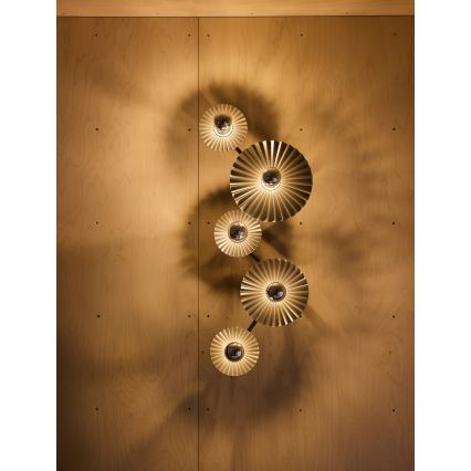Osram - Aplică de perete PLISSEE 5xE27/15W/230V antracit